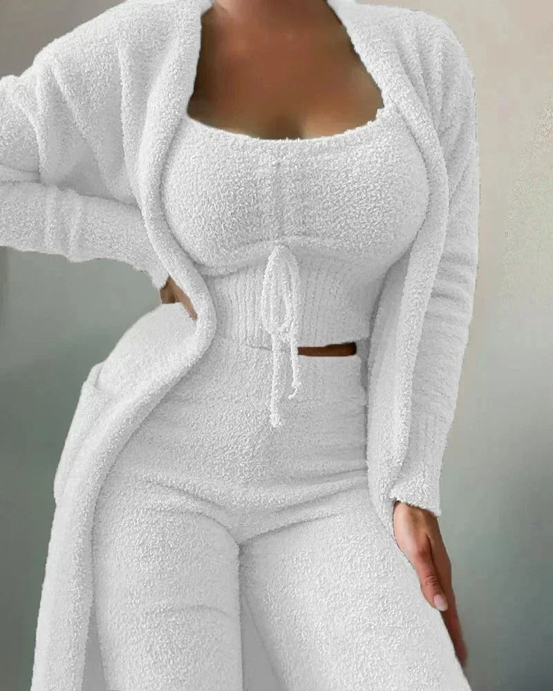 Loungewear Set Three Piece Breathable Relaxed Fit