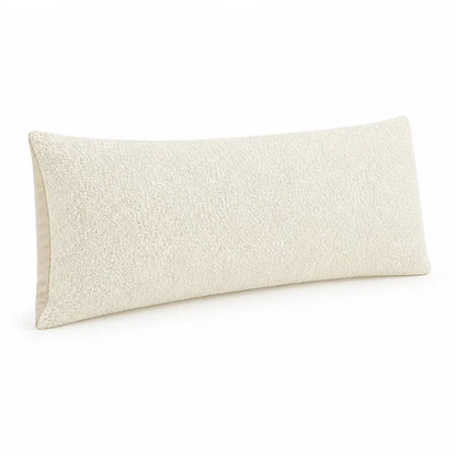 Lumbar Pillow Extra-Long Ergonomic Bouclé Cover