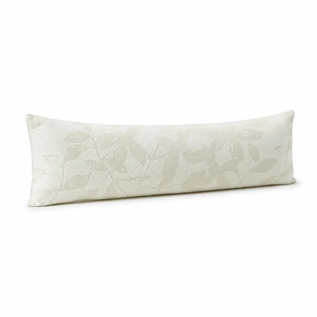 Lumbar Pillow Extra-Long Support & Breathable Jacquard Cover