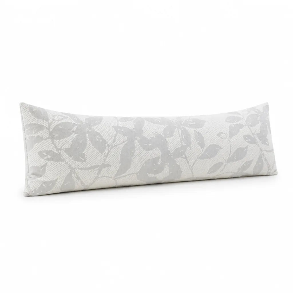 Lumbar Pillow Extra-Long Support & Breathable Jacquard Cover