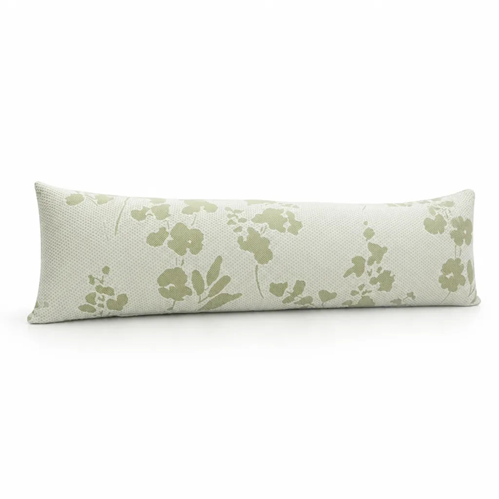 Lumbar Pillow Extra-Long Support & Breathable Jacquard Cover