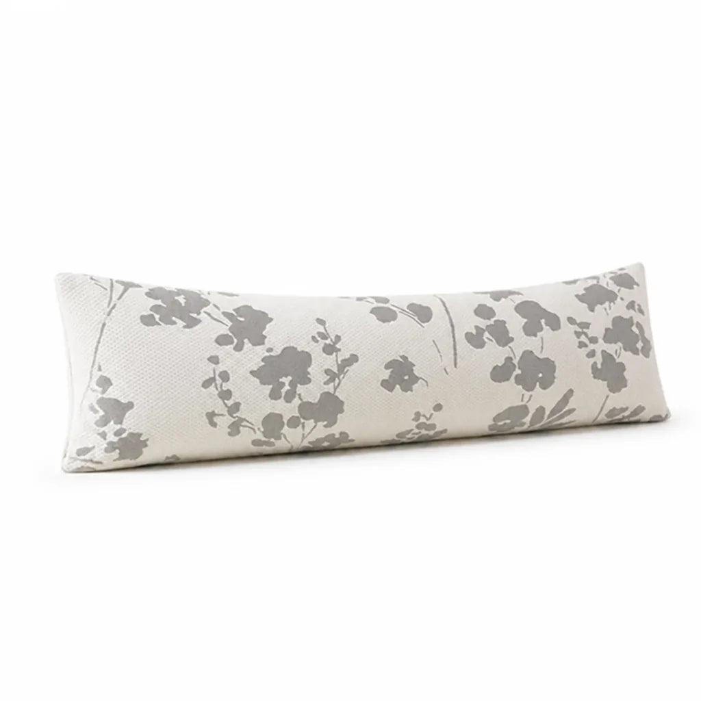 Lumbar Pillow Extra-Long Support & Breathable Jacquard Cover