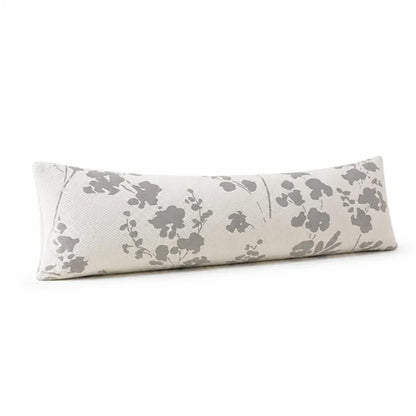 Lumbar Pillow Extra-Long Support & Breathable Jacquard Cover