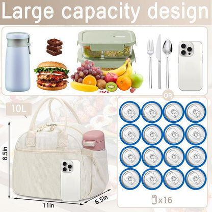 Lunch Bag Insulated Compact Hot & Cold Easy-Clean
