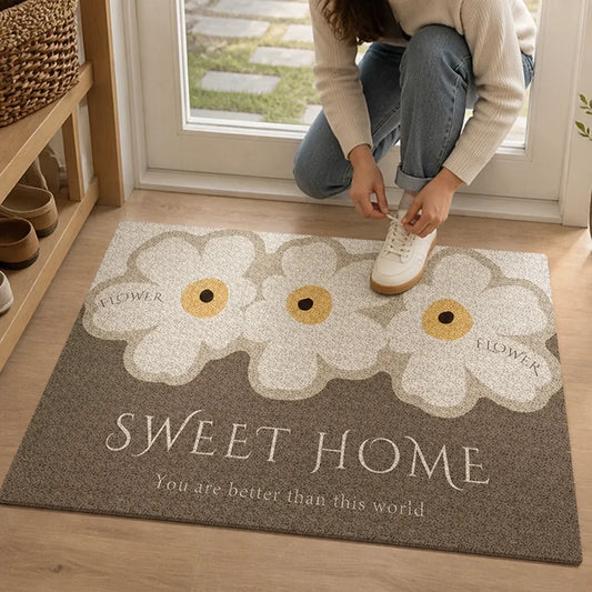 Machine-Washable Entrance Doormat With Non-Slip Backing