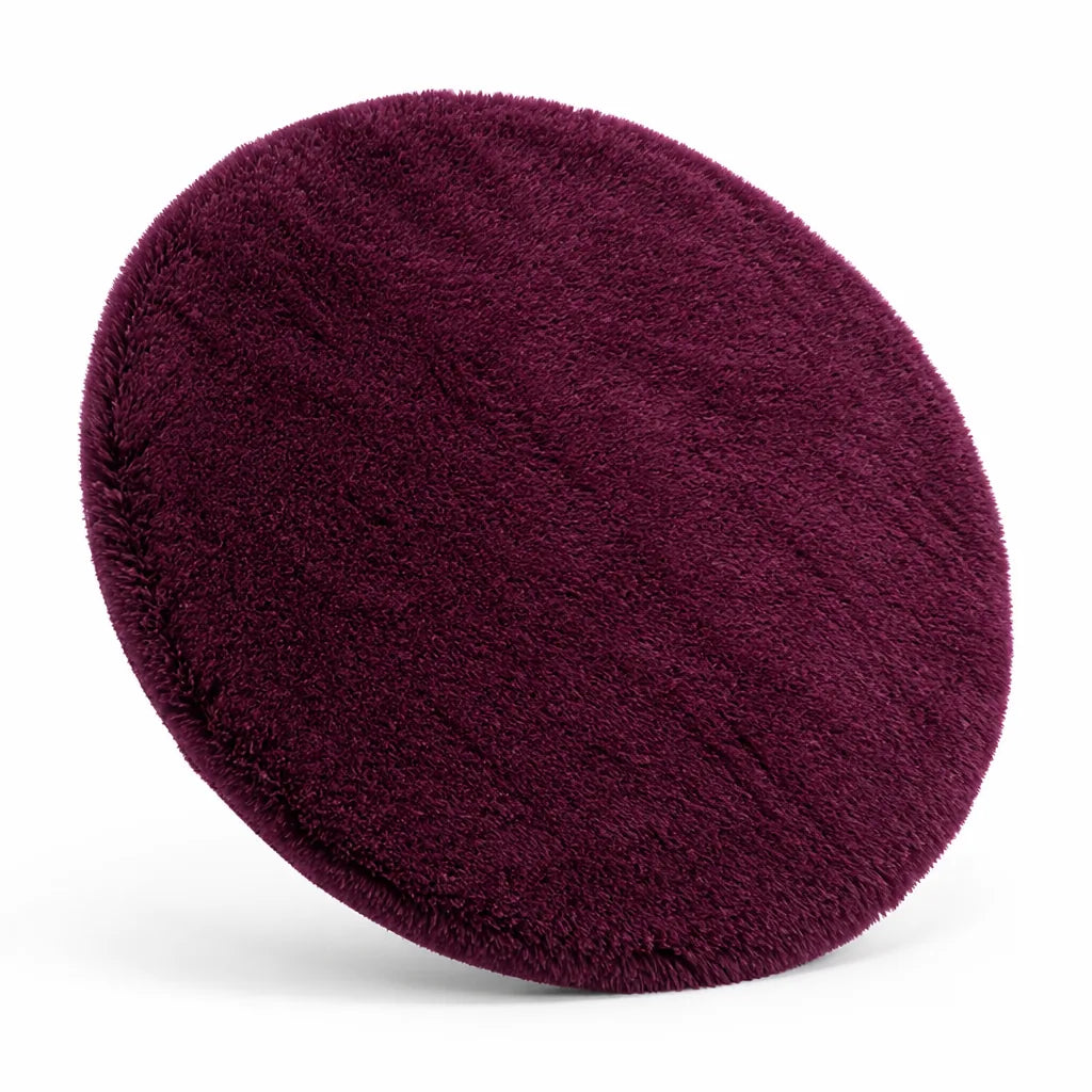 Machine Washable Non-Slip Fluffy Round Rug