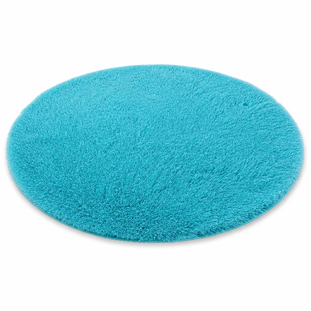 Machine Washable Non-Slip Fluffy Round Rug
