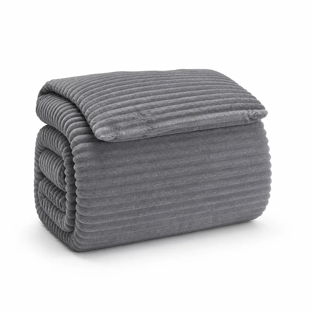 Machine-Washable Velvet Fleece Duvet Cover