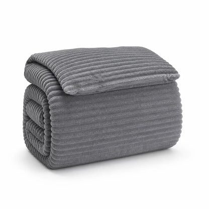 Machine-Washable Velvet Fleece Duvet Cover