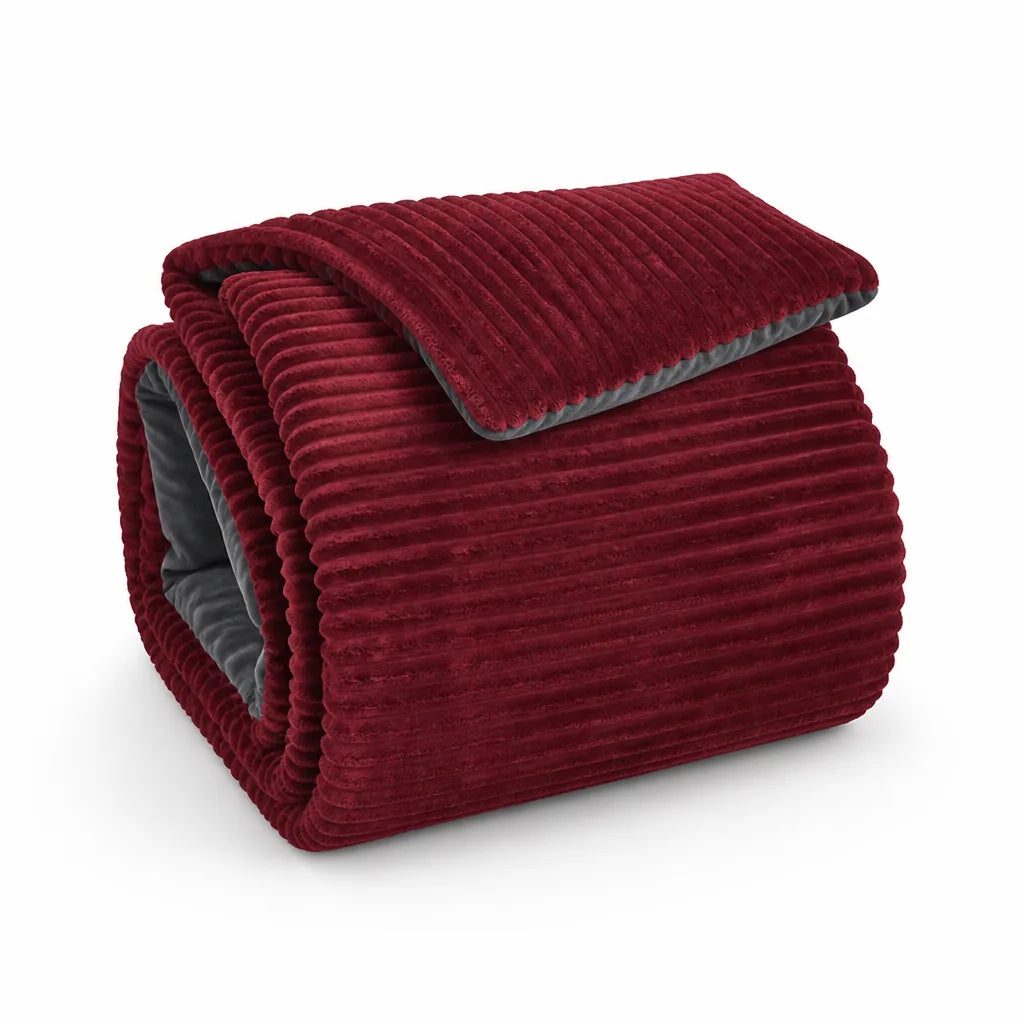 Machine-Washable Velvet Fleece Duvet Cover