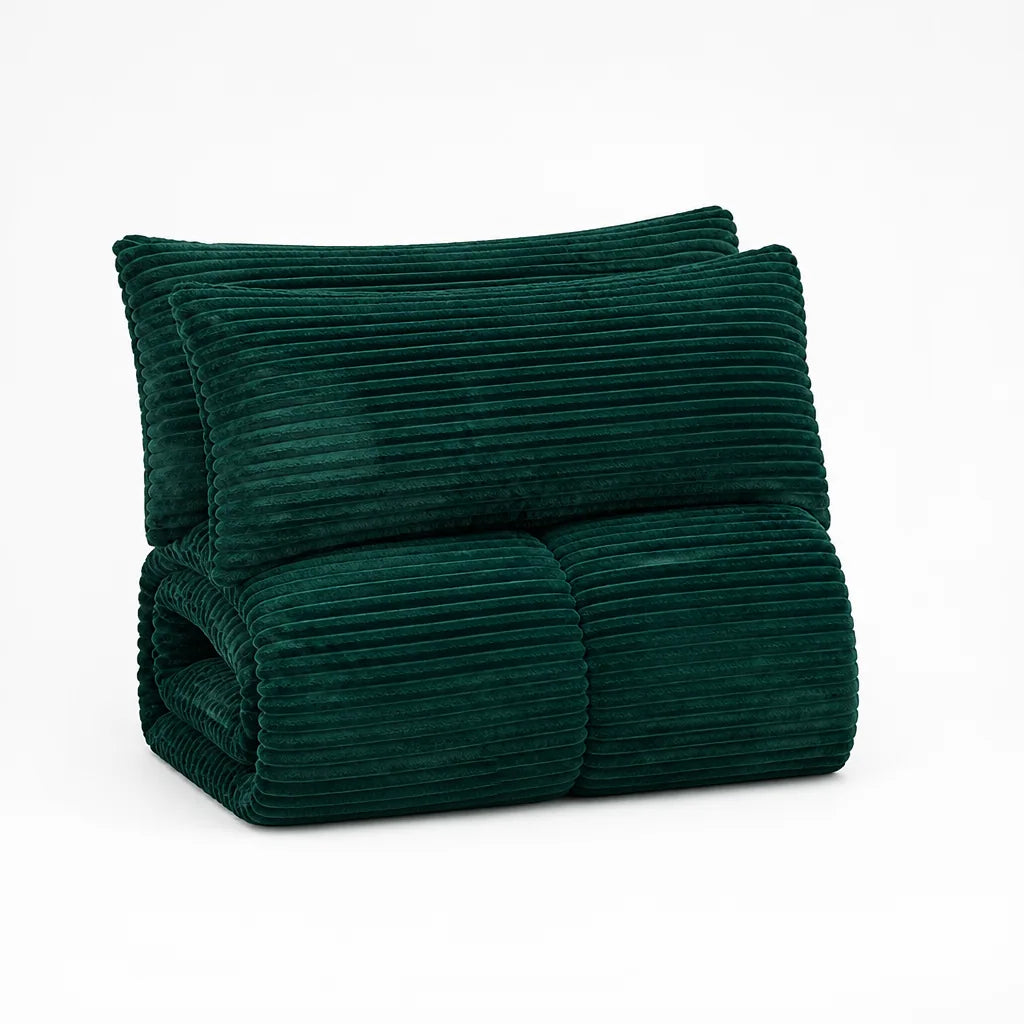 Machine-Washable Velvet Fleece Duvet Cover