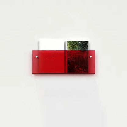 Magazine Holder Wall Shelf Clear Acrylic Space-Saving Wall-Mounted Display