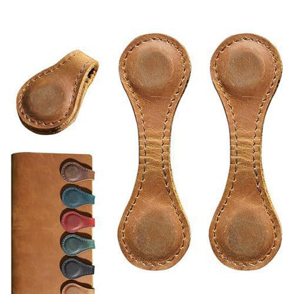 Magnetic Bookmarks Genuine Leather Set of 2