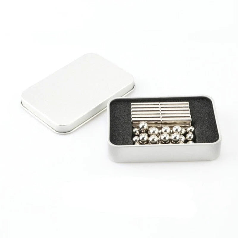 Magnetic Building Set Strong Magnets Rods & Steel Balls