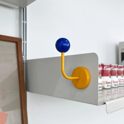 Magnetic Wall Hook Wooden Ball No Drill