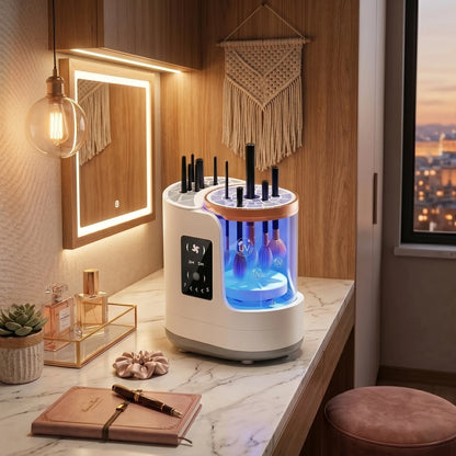 Makeup Brush Cleaner Automatic Wash & Air-Dry USB-Powered