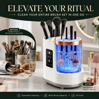 Makeup Brush Cleaner Automatic Wash & Air-Dry USB-Powered