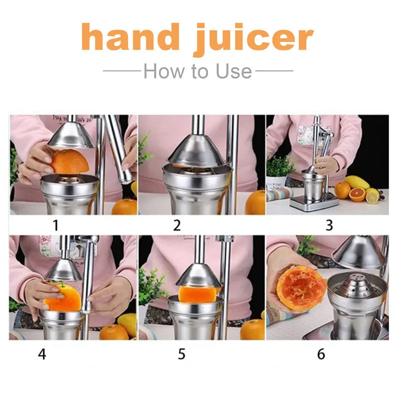 Manual Citrus Juicer Cast Iron Stainless Reamer