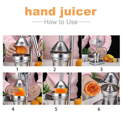 Manual Citrus Juicer Cast Iron Stainless Reamer