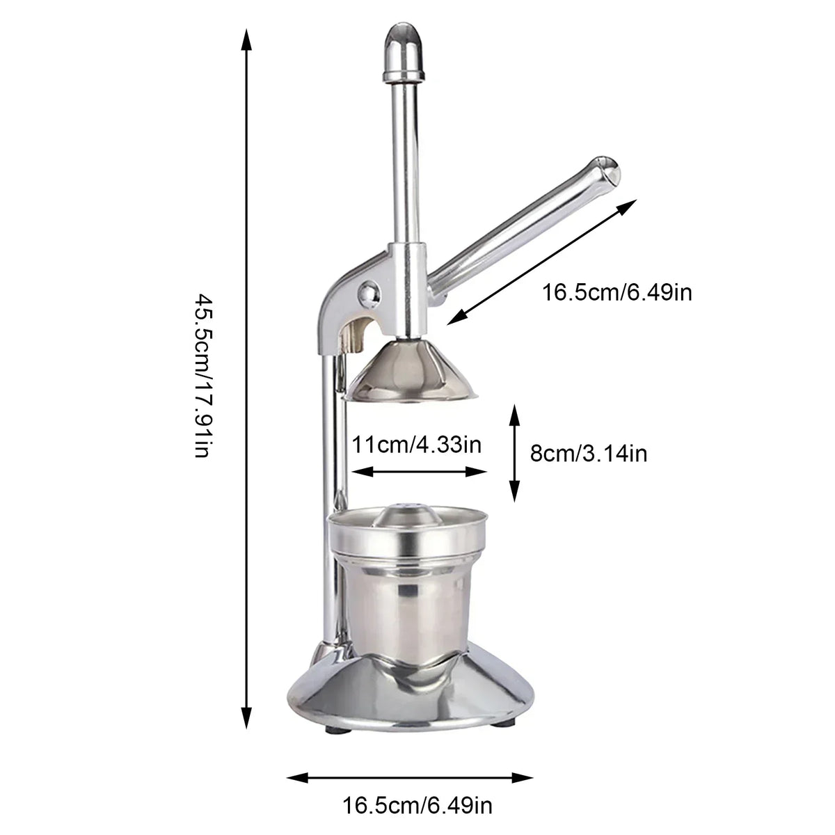Manual Citrus Juicer Cast Iron Stainless Reamer