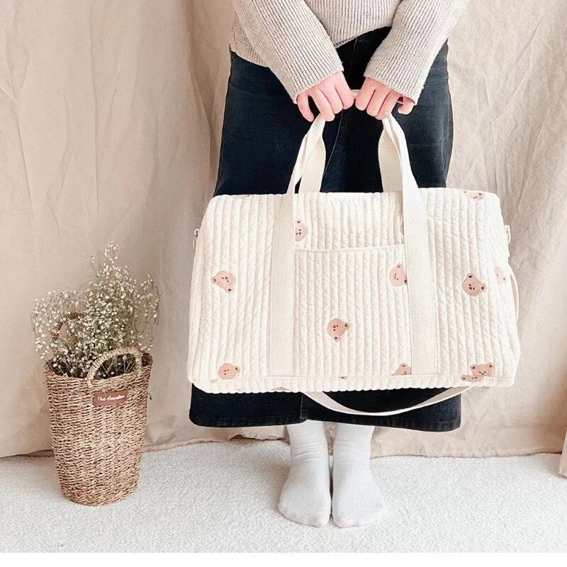 Maternity Bag Spacious Main Compartment Plush Exterior