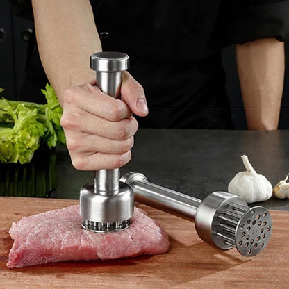 Meat Tenderizer Stainless Steel Blades Easy-Clean Design