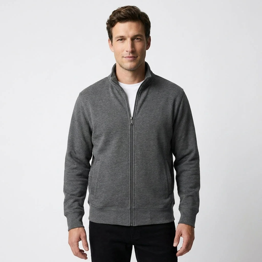 Men's Cardigan Full-Zip Contemporary Fit Machine Washable