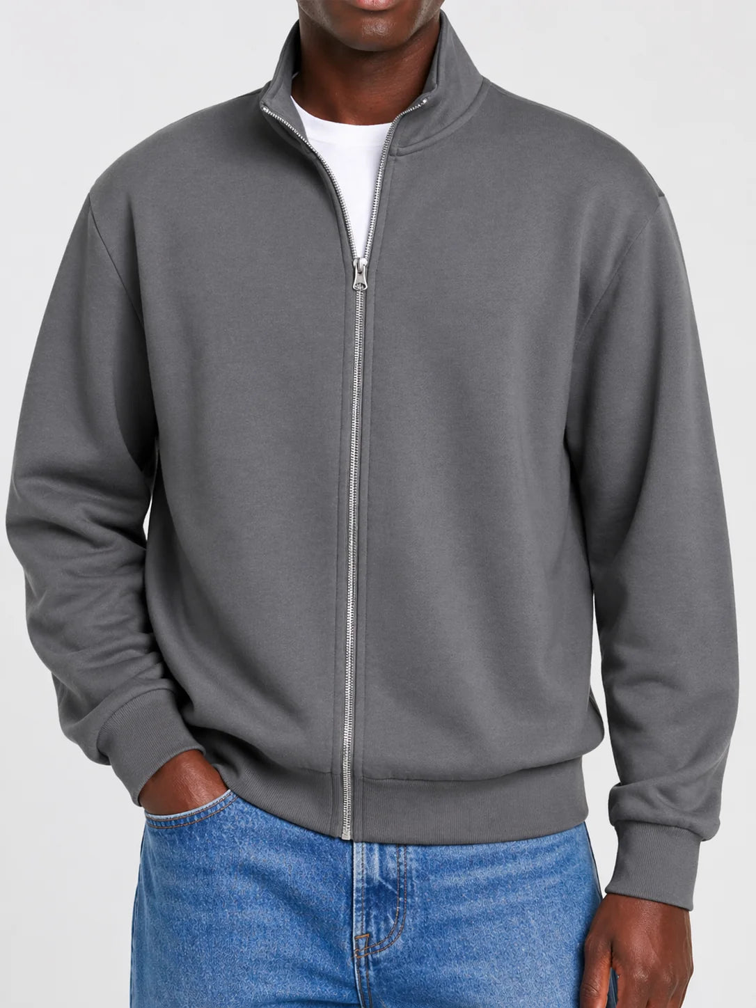 Men's Cardigan Full-Zip Contemporary Fit Machine Washable