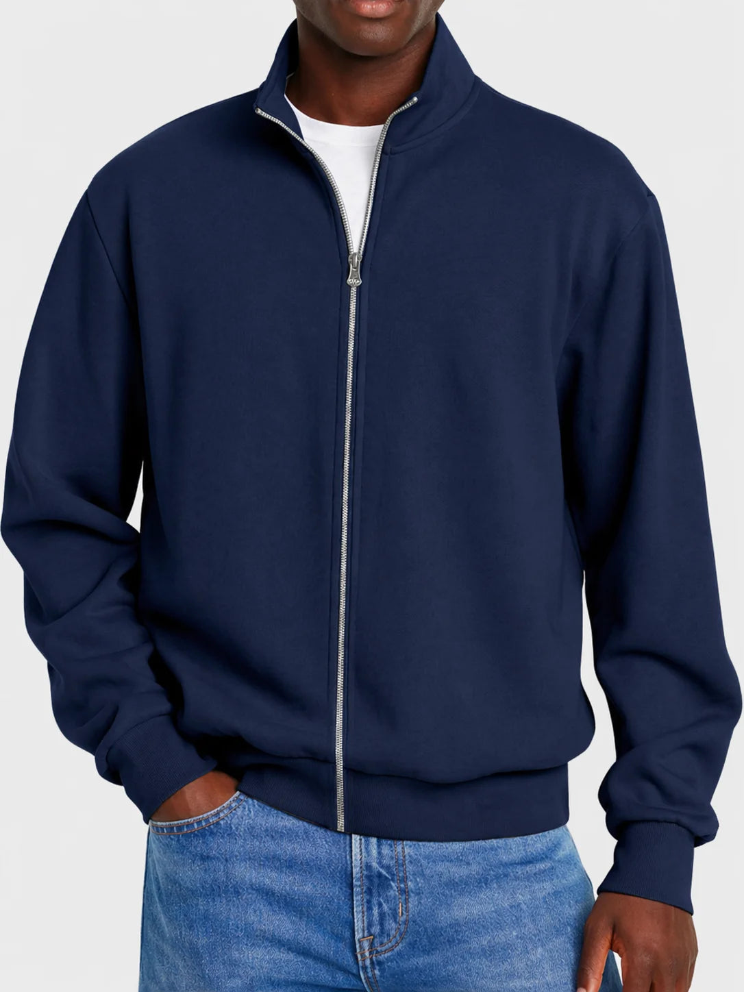 Men's Cardigan Full-Zip Contemporary Fit Machine Washable