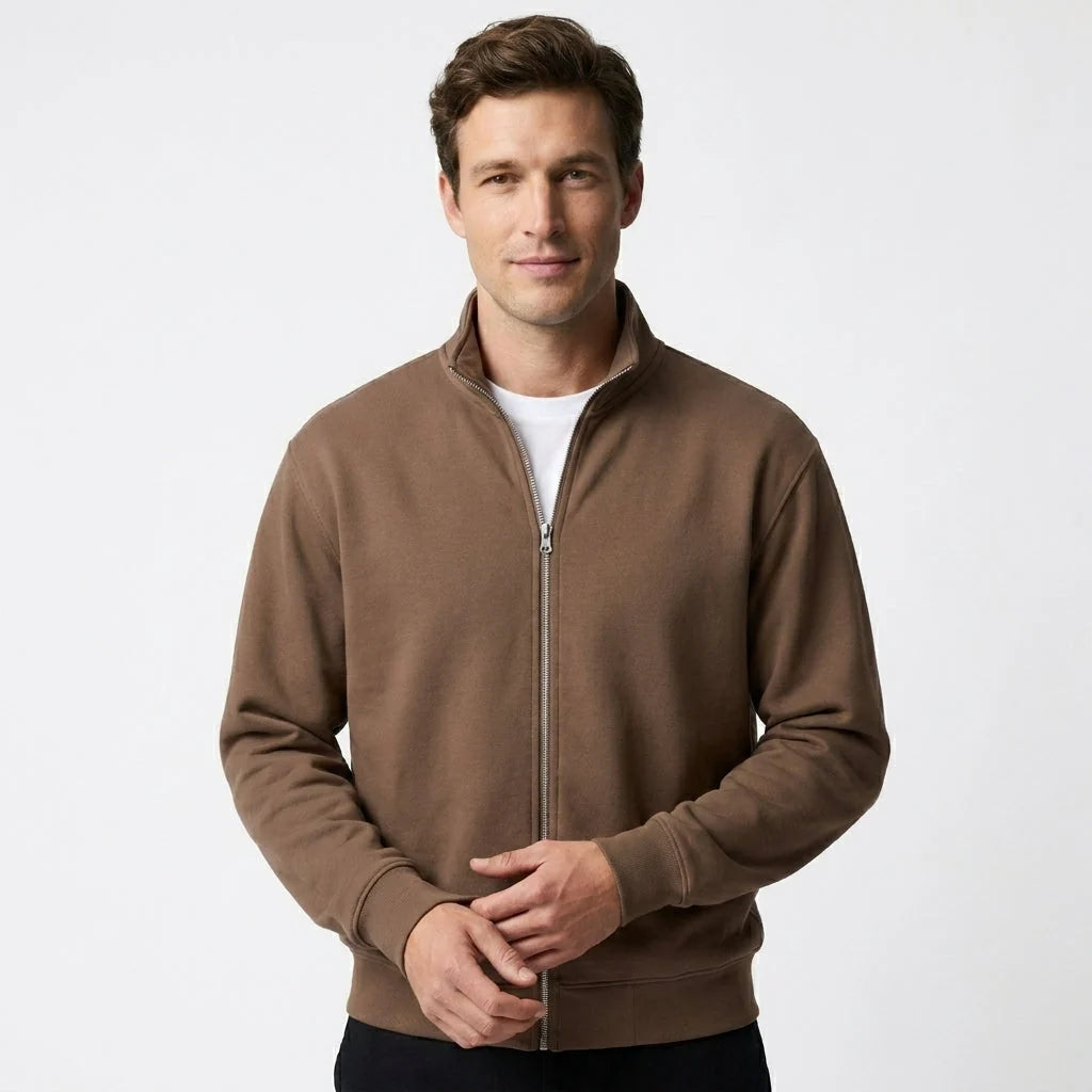 Men's Cardigan Full-Zip Contemporary Fit Machine Washable