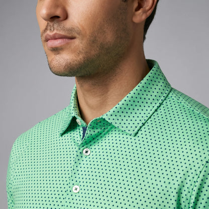 Men's Golf Polo UPF 50 Moisture-Wicking Four-Way Stretch