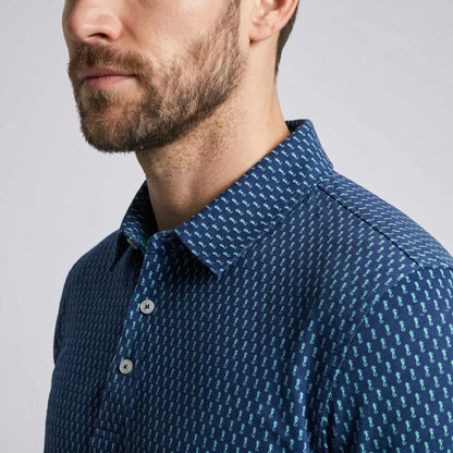 Men's Golf Polo UPF 50 Moisture-Wicking Four-Way Stretch