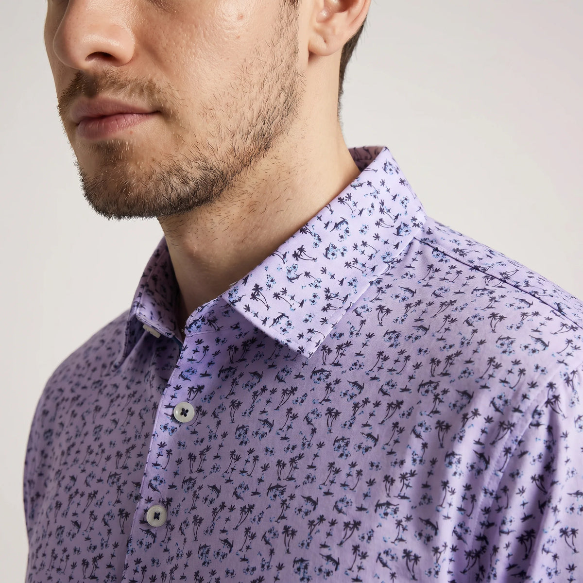 Men's Golf Polo UPF 50 Moisture-Wicking Four-Way Stretch