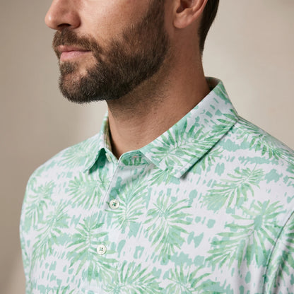 Men's Golf Polo UPF 50 Moisture-Wicking Four-Way Stretch