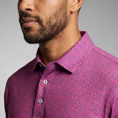 Men's Golf Polo UPF 50 Moisture-Wicking Four-Way Stretch