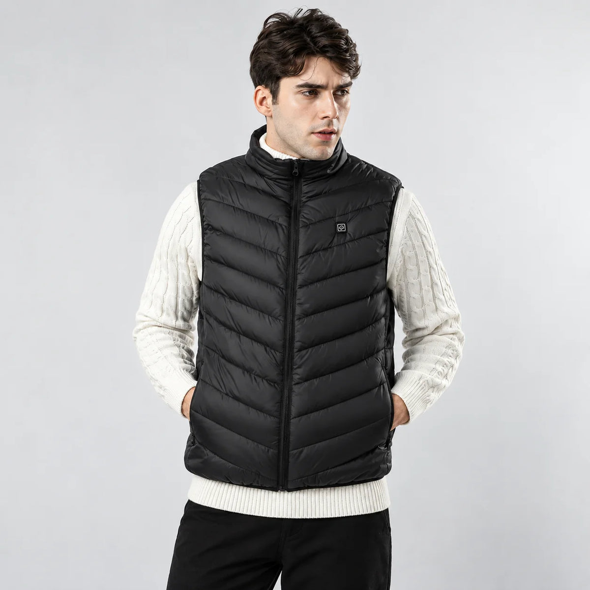 Men's Heated Vest USB-Powered Rapid Heating Wind-Resistant