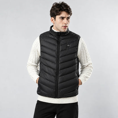 Men's Heated Vest USB-Powered Rapid Heating Wind-Resistant