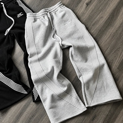 Men's Joggers Retro Side Stripe Breathable Polyester