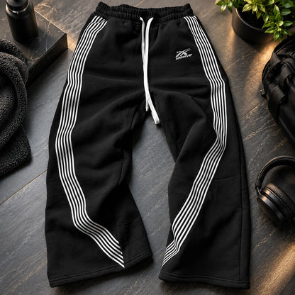 Men's Joggers Retro Side Stripe Breathable Polyester