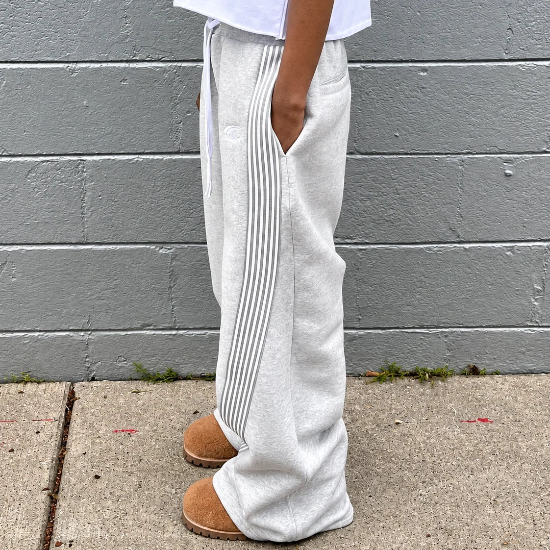 Men's Joggers Retro Side Stripe Breathable Polyester
