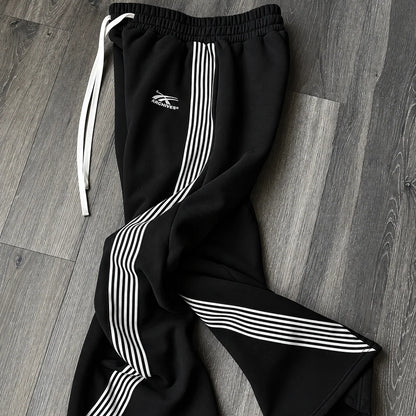Men's Joggers Retro Side Stripe Breathable Polyester