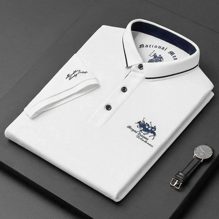 Men's Polo Shirt Short-Sleeve Regular Fit Embroidered Chest