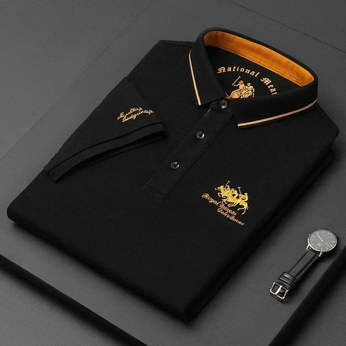 Men's Polo Shirt Short-Sleeve Regular Fit Embroidered Chest