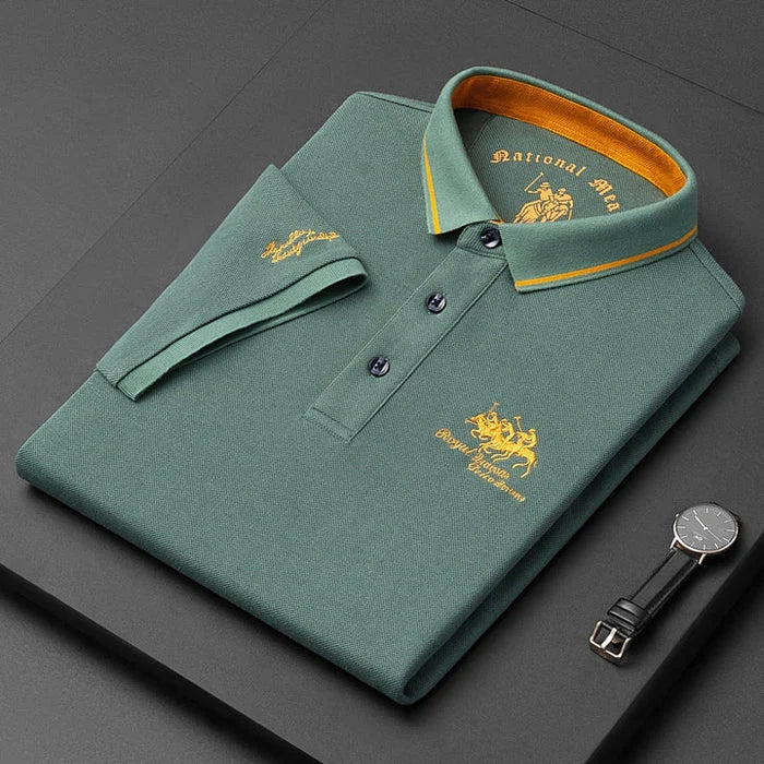 Men's Polo Shirt Short-Sleeve Regular Fit Embroidered Chest