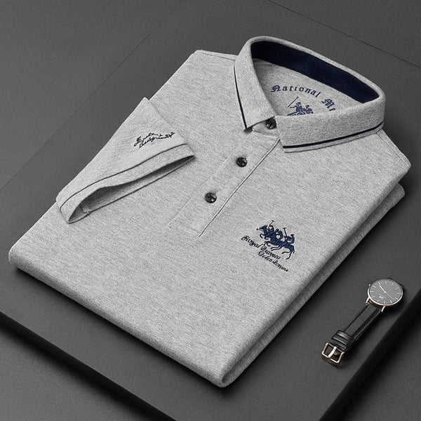 Men's Polo Shirt Short-Sleeve Regular Fit Embroidered Chest