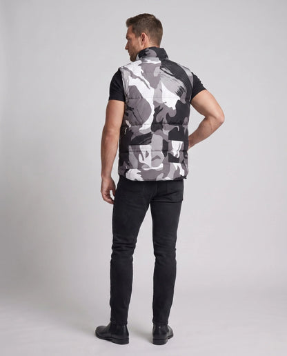 Men's Puffer Vest Insulated Windproof Multiple Pockets