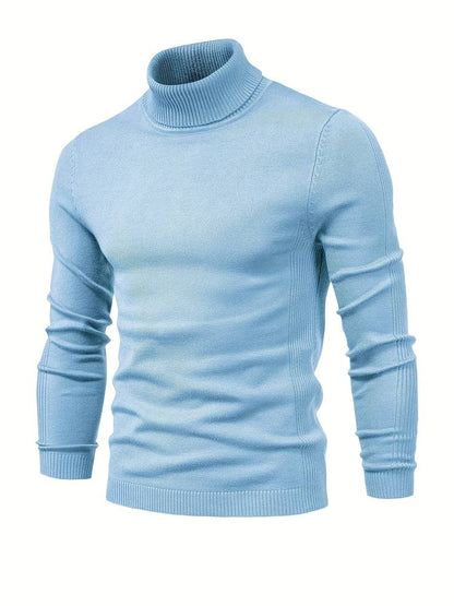 Men's Turtleneck Sweater High Collar Soft Comfortable Fit