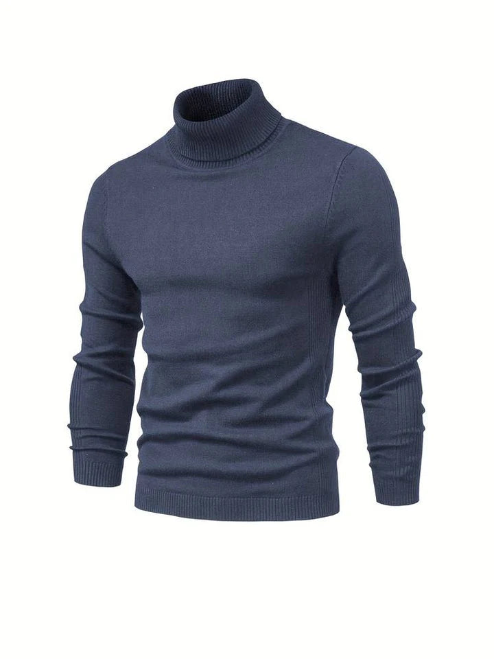Men's Turtleneck Sweater High Collar Soft Comfortable Fit