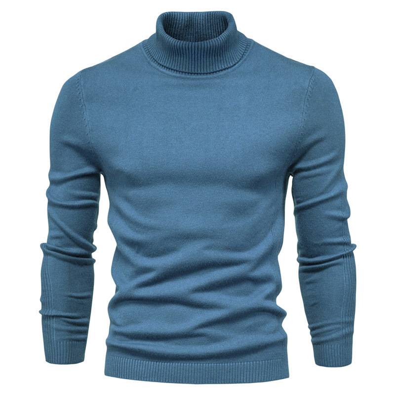 Men's Turtleneck Sweater High Collar Soft Comfortable Fit