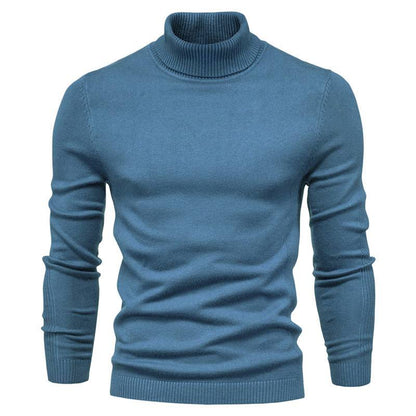Men's Turtleneck Sweater High Collar Soft Comfortable Fit